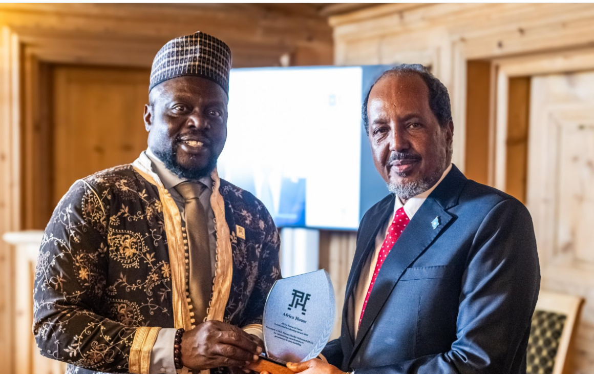 President Hassan Sheikh Mohamud Receives Prestigious African Leadership