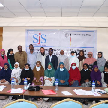 SJS concludes German-supported women in the media empowerment training in Mogadishu
