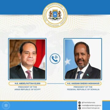 Madaxweyne Xasan Sheekh oo arrimo xasaasi ah kala hadlay dhiggiisa dalka Masar