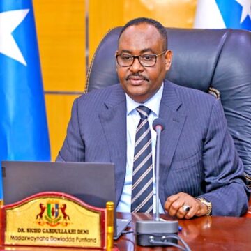 Madaxweyne Deni oo talo wax ku ool ah usoo jeediyay DF iyo madaxdeeda