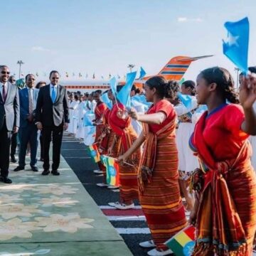 Somali President Receives Warm Welcome in Addis Ababa During Official Visit