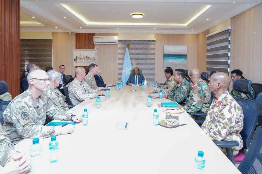 FB_IMG_1756991851049 Safaaradda Mareykanka oo ka hadashay kulanka dhex maray Madaxweyne Xasan iyo taliyaha AFRICOM