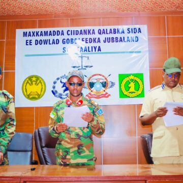 Maxkamadda ciidamada Jubbaland oo xukun ku riday askari horay dil u geystay