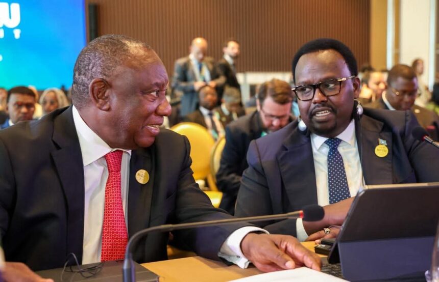 FB_IMG_1764052400892 RW ku-xigeenka dalka oo ka qeyb galay shirweynaha Midowga Afrika iyo Midowga Yurub