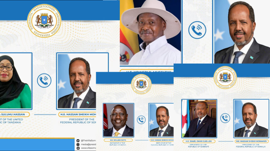 Dowladaha Kenya, Jabuuti, Tanzania iyo Yuganda oo garab istaag u muujiyay Somalia