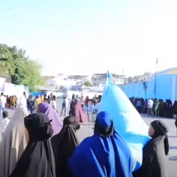 banaanbax Haweenka Soomaaliyeed oo Muqdisho ku qabtay banaanbax ka dhan ah Yahuuda