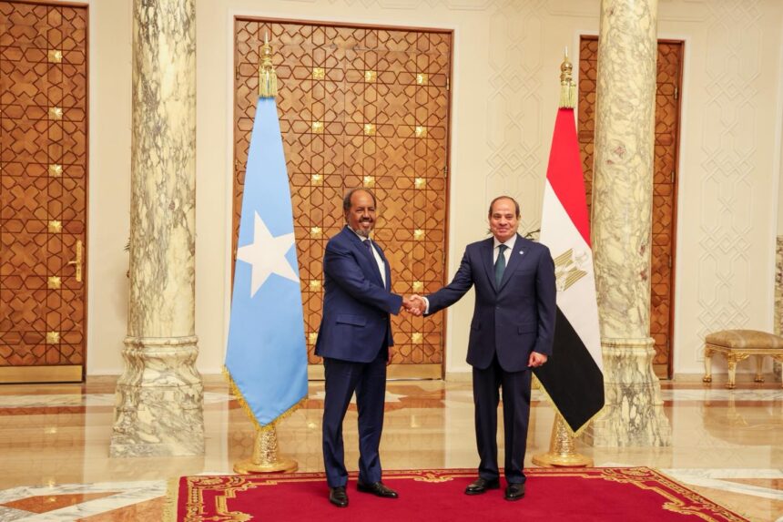 Madaxweyne Xasan Sheekh oo kulan la leh dhiggiisa dalka Masar