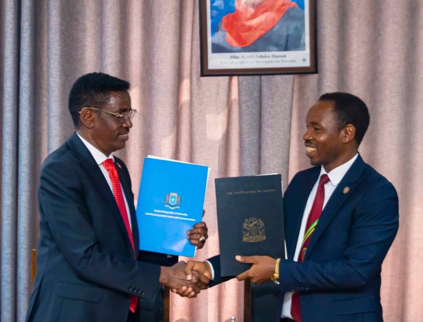 Soomaaliya iyo Tanzania oo heshiis muhiim ah kala saxiixday