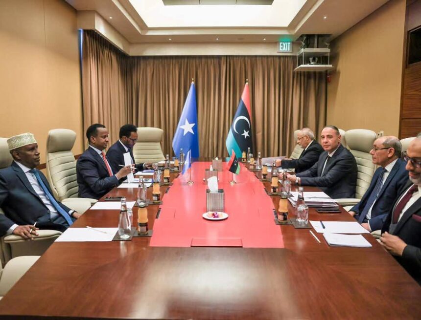 FB_IMG_1775882283182 Wasiirrada arrimaha dibadda Somalia iyo Libiya oo kulan xasaasi ku yeeshay Tripoli