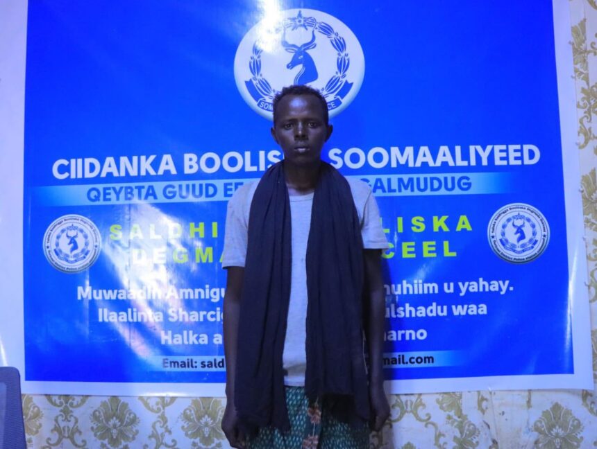 Ciidanka Booliska Guriceel oo gacanta ku soo dhigay gacan ku dhiigle dil geystay