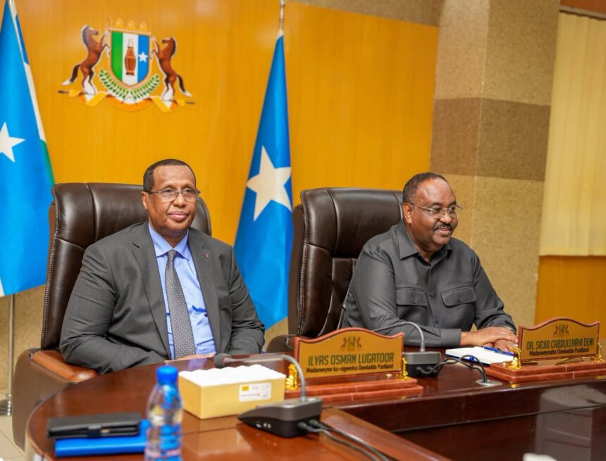 Siciid Deni oo kulan la qaatay madaxda hay’adaha garsoorka Puntland