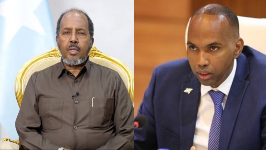 kheyre iyo xasan Madaxweyne Xasan Sheekh oo weerar afka ah ku qaaday Ra’iisul wasaarihii hore Xasan Cali Kheyre