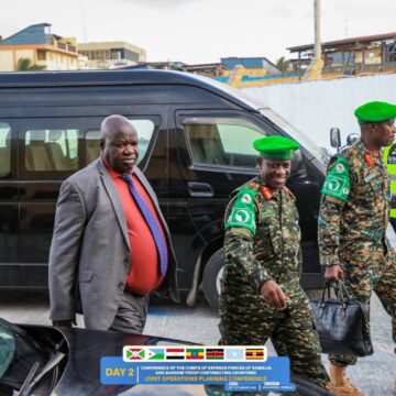 Uganda’s Deputy Defence Chief Arrives in Mogadishu for AUSSOM Military Talks