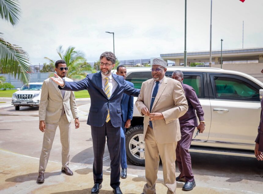 Aadan Madoobe iyo Safiirka Turkiga oo Muqdisho Ku Kulmay