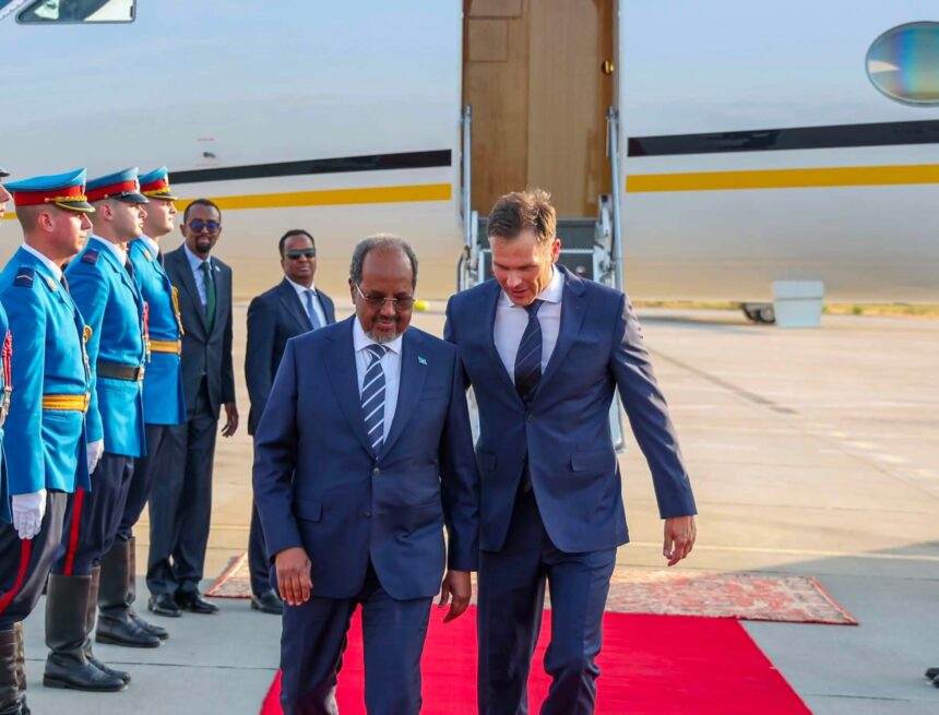 FB_IMG_1788198944462 Madaxweyne Xasan Sheekh oo si weyn loogu soo dhaweeyey dalka Serbia