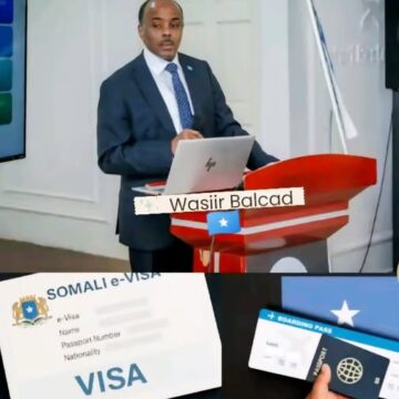 wasiir balcad DFS oo Somaliland Kala Hadashay E-Visa-da